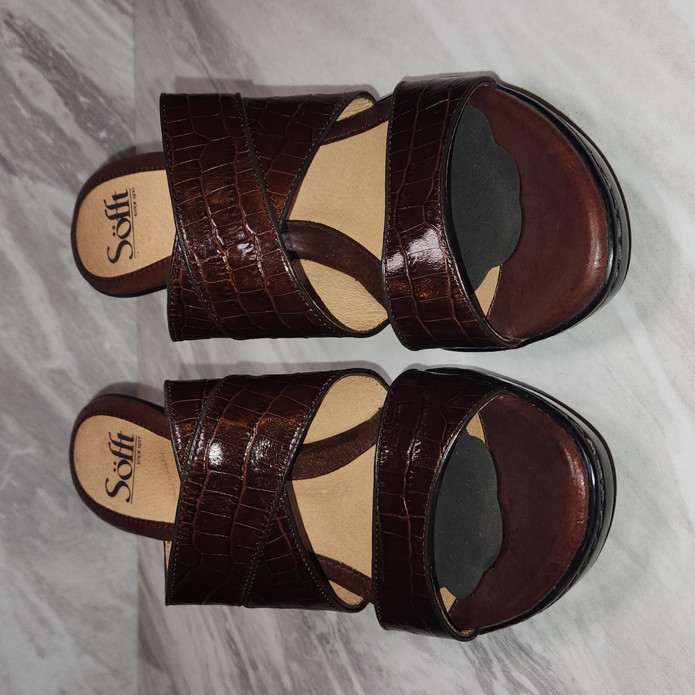 Sofft "Veda" Platform Slip-In Sandal sz9.5